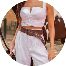 01 conjunto cropped e calca de linho off white