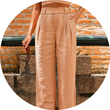 07 conjunto cropped e calca de linho off white