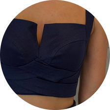 16 conjunto cropped e calca de linho off white