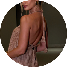 17 vestido frente unica alca cordao verde