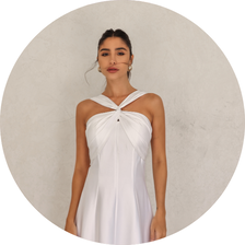 11 vestido cetim detalhe cruzado off white