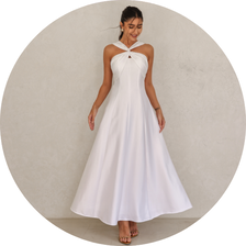 12 vestido cetim detalhe cruzado off white