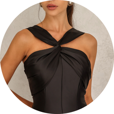 13 vestido cetim detalhe cruzado off white