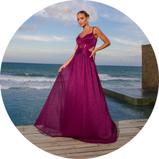 02 vestido longo plissado alca fina marinho