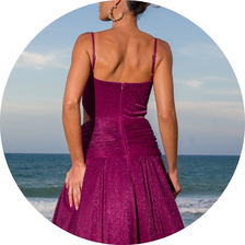 03 vestido longo plissado alca fina marinho