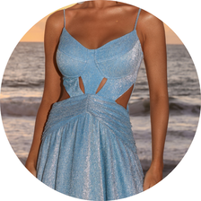 09 vestido longo plissado alca fina marinho