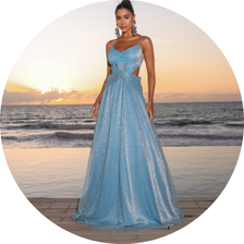 11 vestido longo plissado alca fina marinho