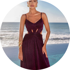 14 vestido longo plissado alca fina marinho