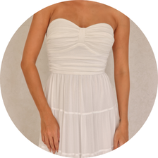 19 vestido longo sem alca camadas verde lima