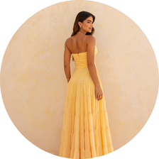 28 vestido longo sem alca camadas verde lima