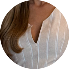 24 conjunto listrado cropped com shorts bege