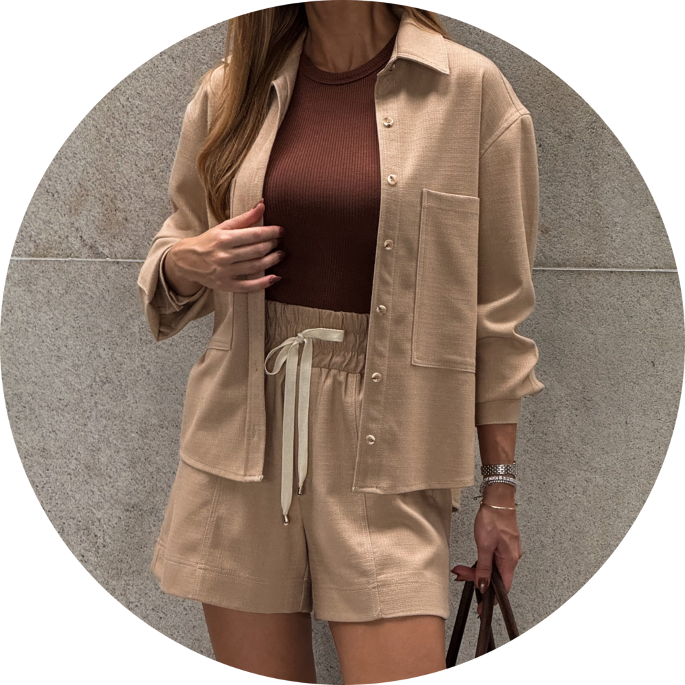 05 conjunto max camisa e shorts verde militar