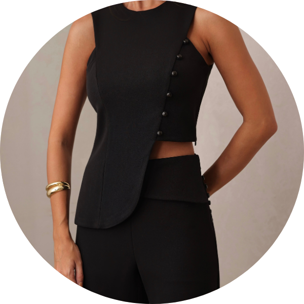 13 conjunto alfaiataria detalhe botao verde militar