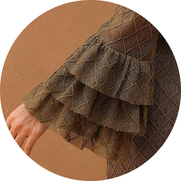 04 conjunto crochet cigana verde militar