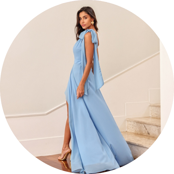 06 vestido ombro unico com faixa azul claro