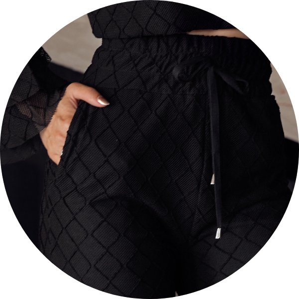 10 conjunto crochet cigana preto