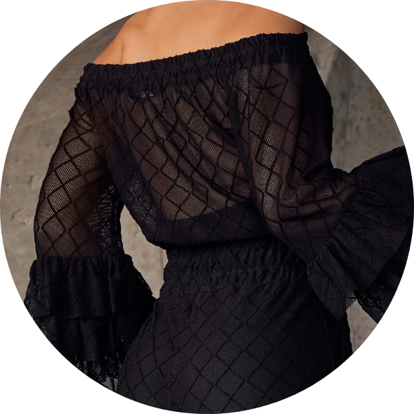 11 conjunto crochet cigana preto