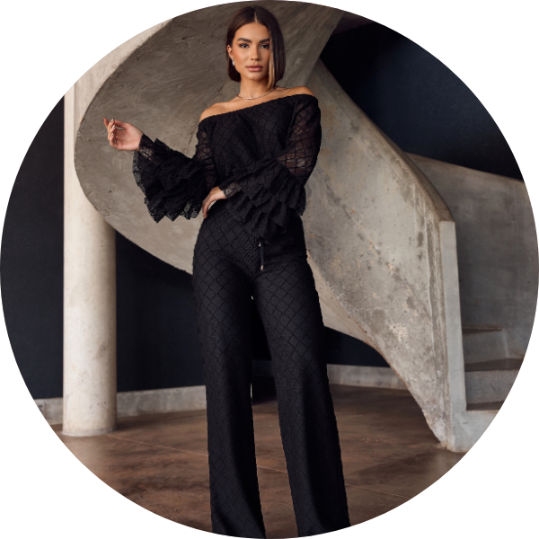 12 conjunto crochet cigana preto