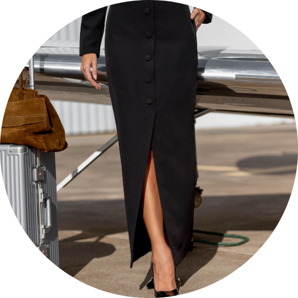 07 conjunto spencer e saia midi areia