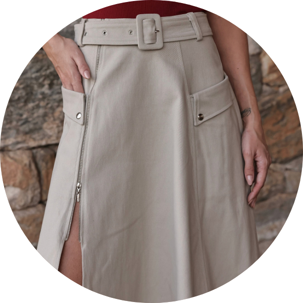 12 saia detalhe ziper com cinto off white