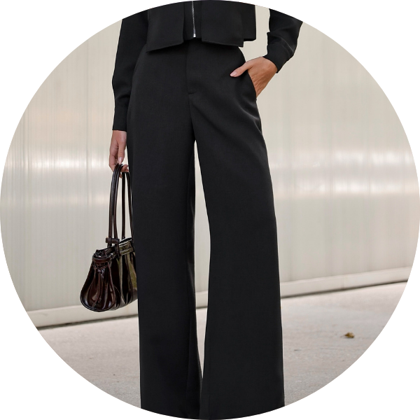 16 conjunto calca com jaqueta preto