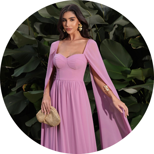 05 vestido manga longa com abertura azul claro