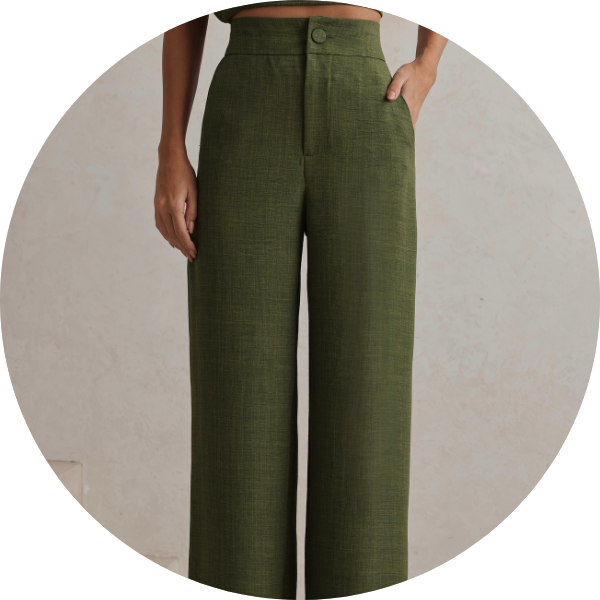 09 conjunto blusa assimetrica verde militar