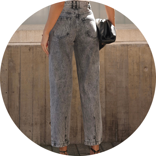 02 calca jeans mom preta