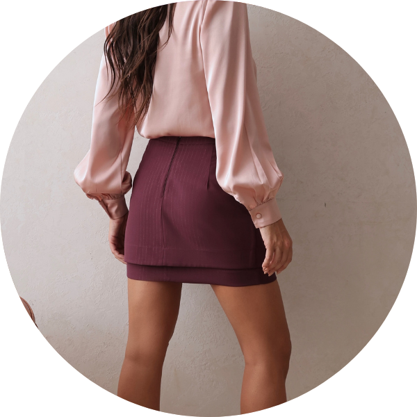 06 short saia envelope risca de giz uva