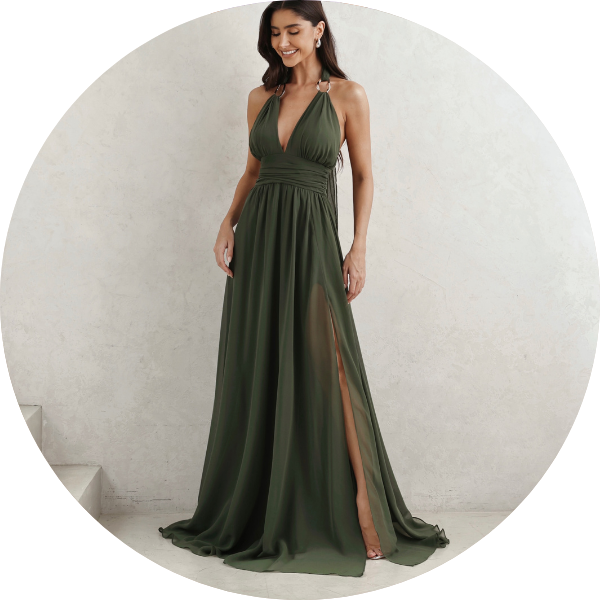 01 vestido longo fivela organica verde musgo