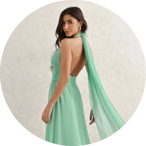 02 vestido longo fivela organica verde menta