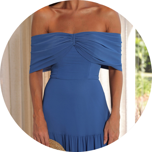 02 vestido longo saia camadas azul ciano