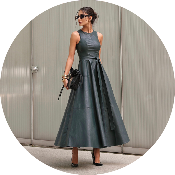 05 vestido longuete courino preto