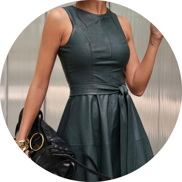 06 vestido longuete courino preto