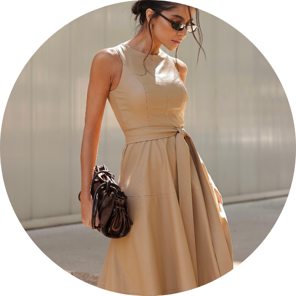 13 vestido longuete courino preto