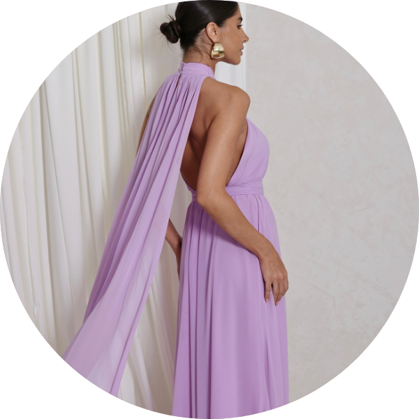04 vestido festa com calda lilas