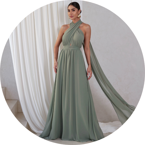 05 vestido festa com calda verde pistache