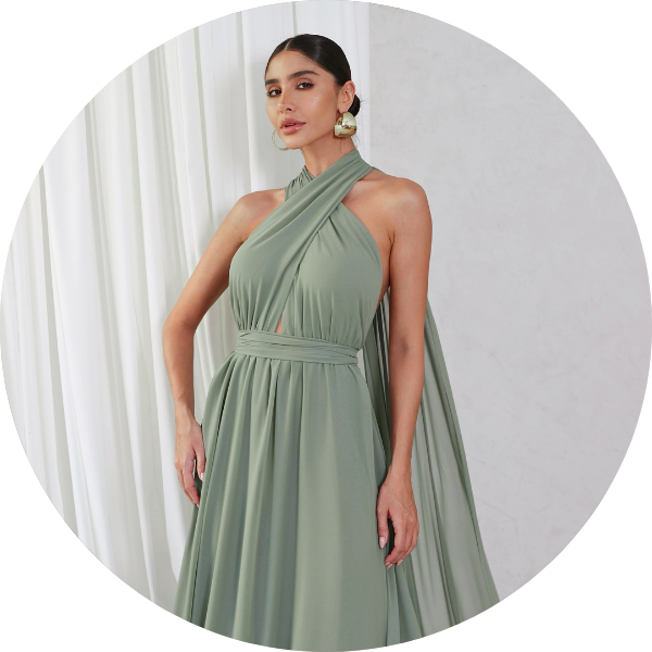 06 vestido festa com calda verde pistache