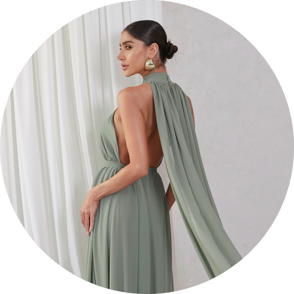 07 vestido festa com calda verde pistache