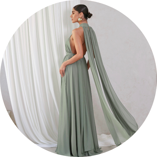 08 vestido festa com calda verde pistache