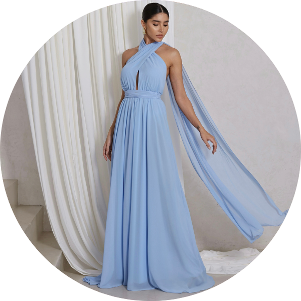 01 vestido festa com calda azul serenity