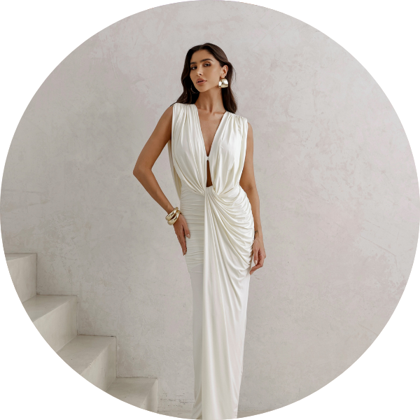 03 vestido longo jersey drapeado off white