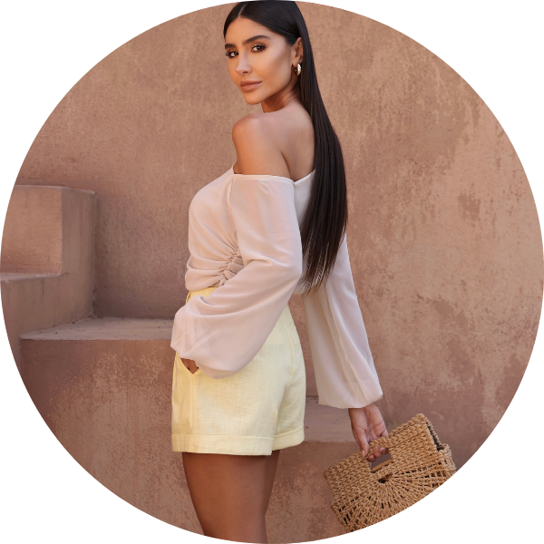 04 shorts barra italiana camomila