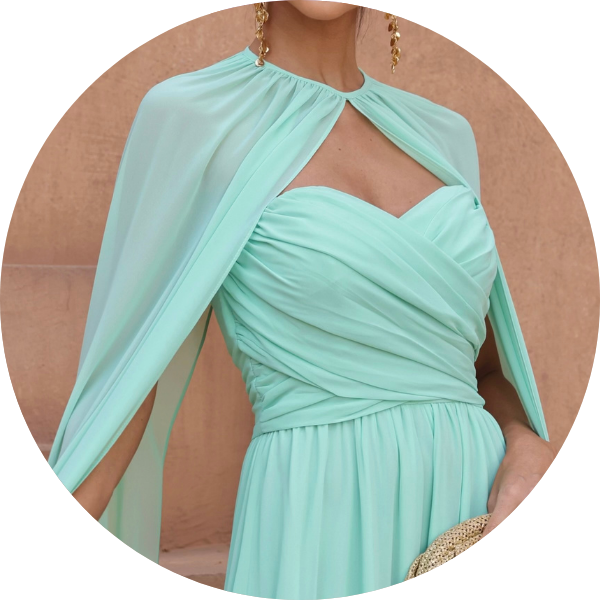 03 vestido longo capa removivel verde menta