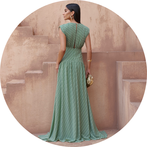 02 vestido longo texturizado verde pistache