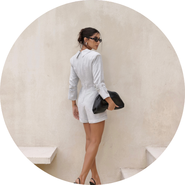 02 macaquinho manga pregas mescla claro