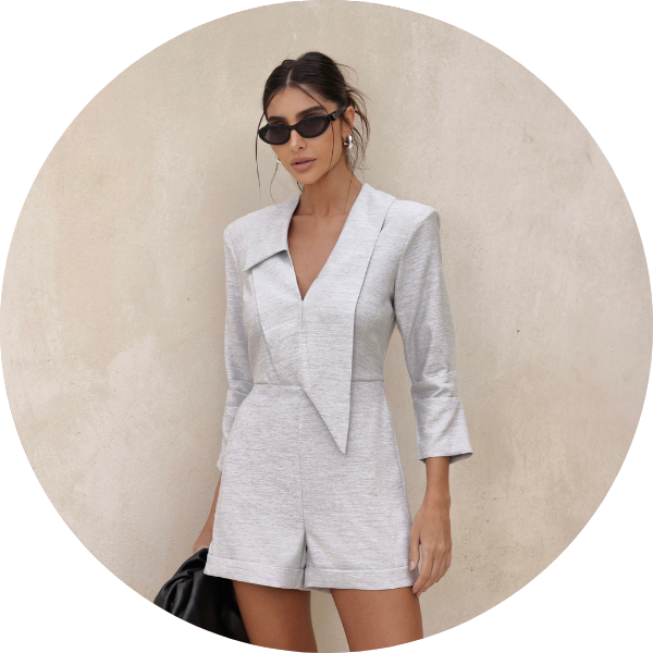 03 macaquinho manga pregas mescla claro