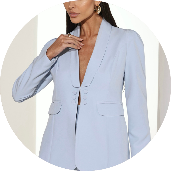 03 blazer ombro pregas preto rosa claro