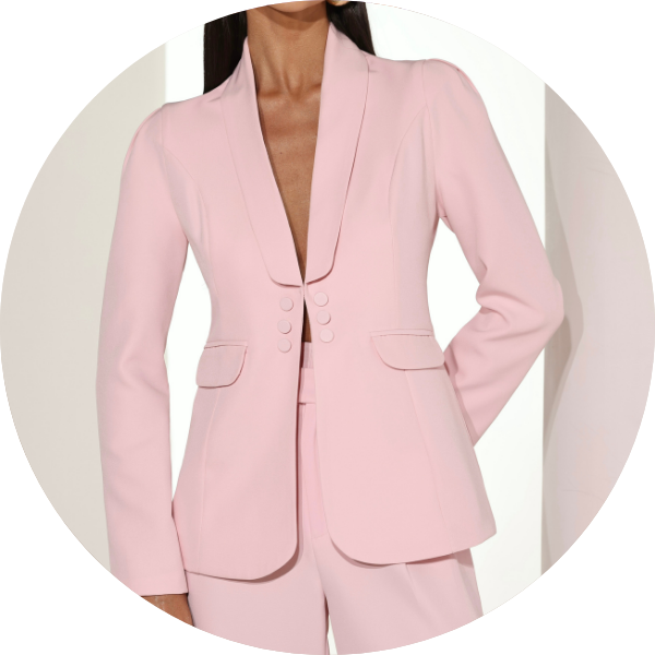 05 blazer ombro pregas preto rosa claro