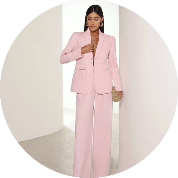 08 blazer ombro pregas preto rosa claro